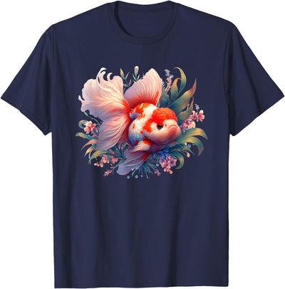 Unusual design by Thai Oranda Goldfish for breeders and pet owners T-Shirt