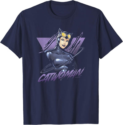 DC Comics Batman Catwoman Retro Poster T-Shirt