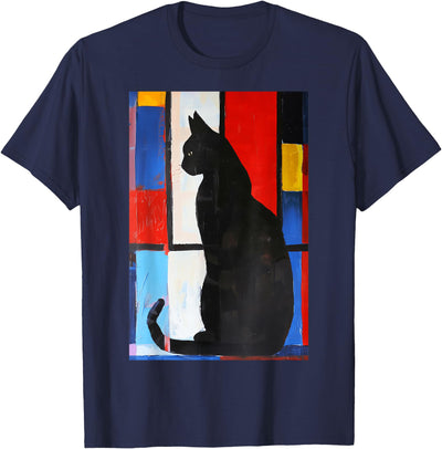 Cat Art Design Cat Abstract Art T-Shirt