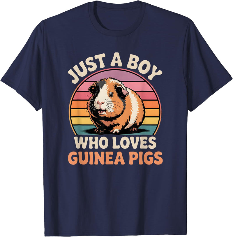 Guinea Pig Shirts & Gifts for Boys Boys Guinea Pig T-Shirt - Navy Blue