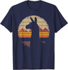 Llama Alpaca - Retro 70s 80s - Birthday Llama Alpaca - Retro 70s 80s Graphic Vintage Men Women T-Shirt - Navy Blue