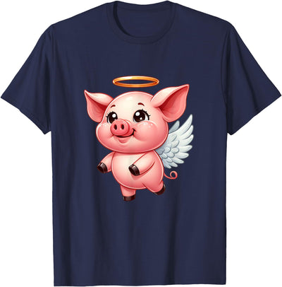 Cute Pig Angel with Wings T-Shirt