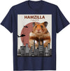 Funny Hamster T-Shirt Hamzilla- Cute Gift for Hamster Lovers T-Shirt - Navy Blue