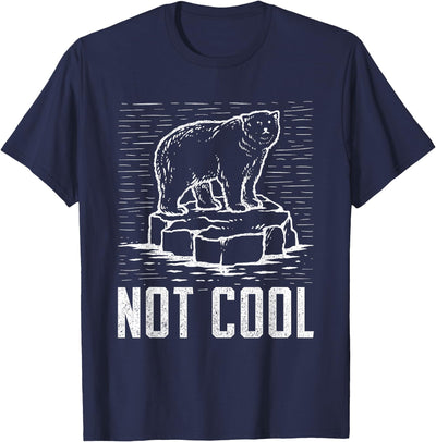 Climate Change Designs Polar Bear Against Climate Change Global Warming Design T-Shirt