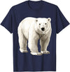 Polar bear for Men Women Design Polar Bear T-Shirt - Navy Blue