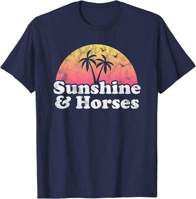 Sunshine and Animals Co Horse Gift - Sunshine and Horses T-Shirt