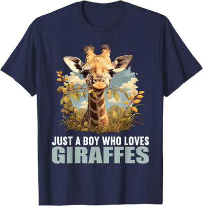 Just a Boy who loves Giraffes. Giraffes Giraffe T-Shirt