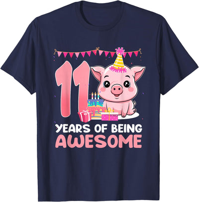 11th Birthday Pig T-Shirt