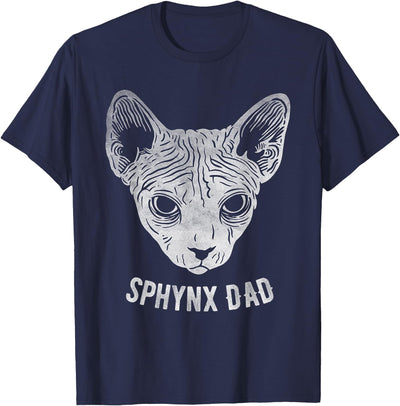 Sphynx Cat Gifts Sphynx Cat Dad T-Shirt for Men Women Girls Kids