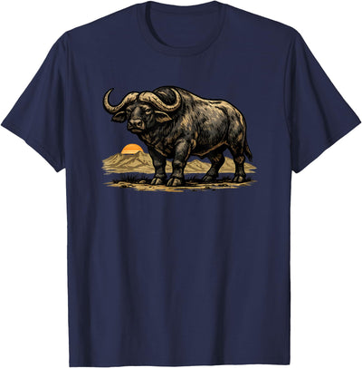 Cape Buffalo Wilderness Art Nature Wildlife Vintage African T-Shirt