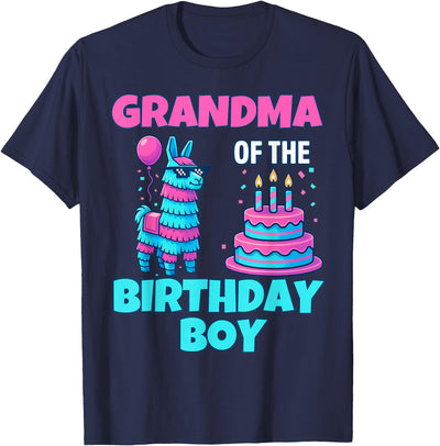 gaming gamer Birthday Llama Pinata Family Apparel grandma Birthday Boy Llama Pinata Party family mathing women T-Shirt