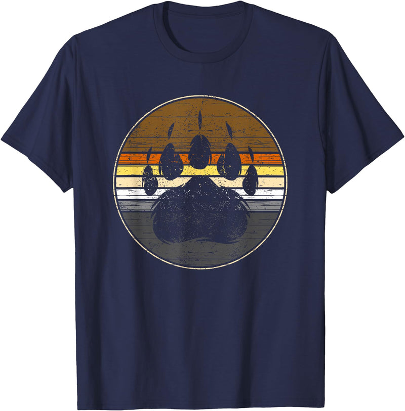 Bear Gay Pride by Content Design Studio Bear Paw Colours Community Flag Gay Bear T-Shirt - Navy Blue