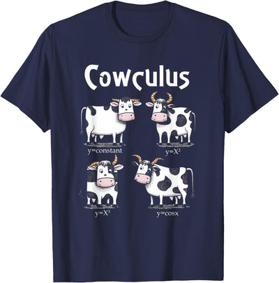 Math Cows Calculus Nerd Farming Cowculus Funny Mathematic T-Shirt