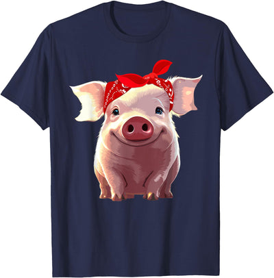 Funny Pig Design for Women Girls Kids Toddlers Piggy Lovers T-Shirt
