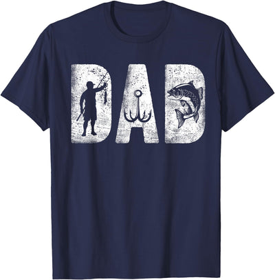 Fishing Dad Classic Bold Font Father's Day Fish Daddy T-Shirt