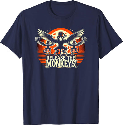 The Flying Winged Halloween Monkeys Release The Monkeys, Flying Monkeys Halloween T-Shirt