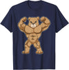 Snabdesign84 Bear Bodybuilder Bodybuilding Sports T-Shirt - Navy Blue