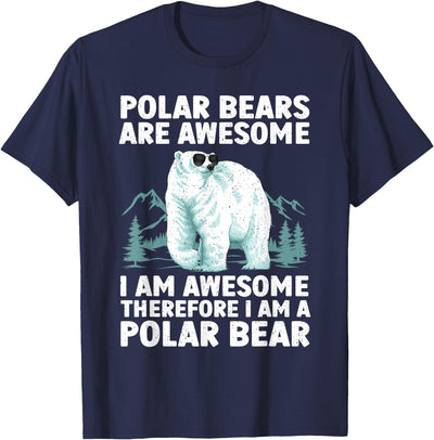 Polar Bear Art For Men Women Kids Arctic Lover T-Shirt