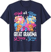 Bears Pink Or Blue Gender Reveal Bears Pink Or Blue Great Grandma Loves You Gender Reveal T-Shirt - Navy Blue