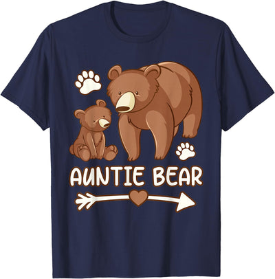 womens Auntie bear , aunt bear T-Shirt