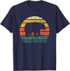 Vintage Cute Bear Cuddle Monster Retro Cuddle Monster Bear Fun Novelty T-Shirt - Navy Blue