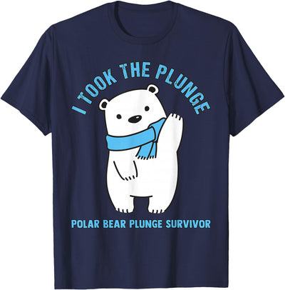 Polar Plunge Polar Bear I Took The Plunge Survivor T-Shirt