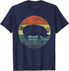 Pig Lover Farming Apparel Pig Lover Gifts Funny Farmer Retro Vintage Farm Animals T-Shirt - Navy Blue