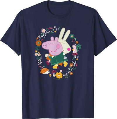 Happiness Is Handmade Peppa & Rebecca Hugging T-Shirt
