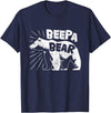 Mens Beepa Bear T-Shirt Father's Day Tee T-Shirt - Navy Blue