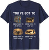 You've Got To Know When To Hold'em Funny Cow Tee You've Got to Know When to Hold'em Retro Vintage Funny Cow T-Shirt - Navy