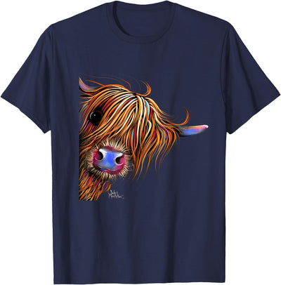 Highland Cow Print Animal Print Sugar Lump T-Shirt