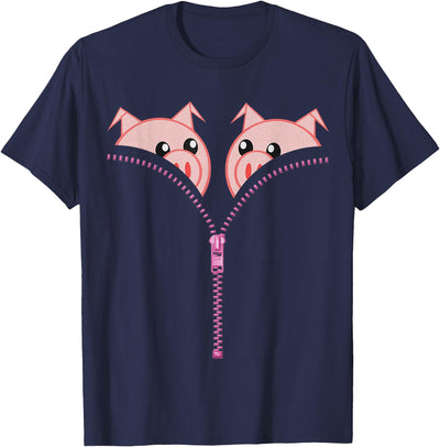 Pigs Boobs Funny Womens Christmas Gift 2019 Pig T-Shirt