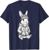 Urban Streetwear Bunny – Cool Hipster Rabbit Design Hoodie in Navy Blue
