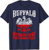 polish buffalo Dyngus Day Buffalo T-Shirt - Navy Blue