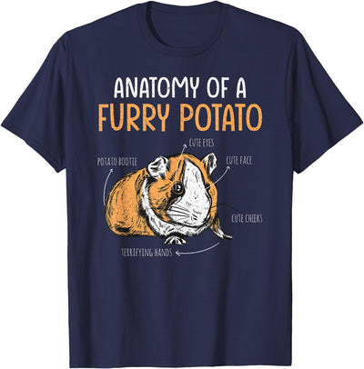Anatomy of A Furry Potato Funny Guinea Pig Lover T-Shirt