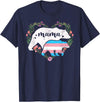 LGBT Trans Pride Shirts Mom Mama Bear for Moms LGBTQ Mama Bear Transgender Flag Gay Equal Rights Trans T-Shirt - Navy Blue