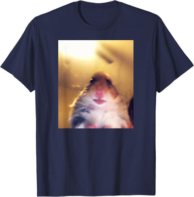 Staring Hamster Meme Front Camera T-Shirt
