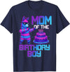 Llama Pinata Birthday Family Bday Party Decoration Mom of Birthday Boy Llama Pinata Party Family Matching T-Shirt - Navy Blue
