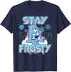Care Bears Grumpy Bears Stay Frosty Christmas T-Shirt - Navy Blue