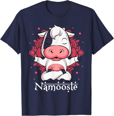 Cow Yoga Namoostee Funny Cow Lovers Gift Namaste Yoga T-Shirt