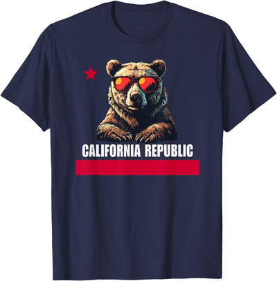 California The Golden State Bear Flag T-Shirt