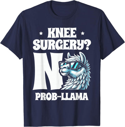 Llama Alpaca Lover Gifts Knee Surgery No Prob-llama Llamas Animal Lover T-Shirt