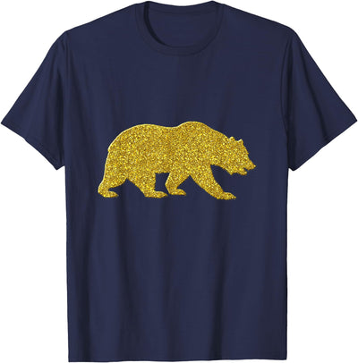 SunFrot Bear Vintage Golden Retro Animal Symbol T-Shirt