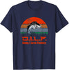 Dang I Love Fishing - D.I.L.F. D.I.L.F. - Dang I love Fishing | Funny Fisherman Fish Lover T-Shirt - Navy Blue