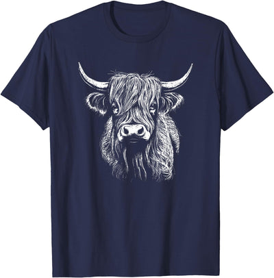 Highland Cow T-Shirt - Premium Scottish Cattle Apparel