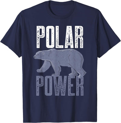 Polar Bear Power Gifts & Apparel Polar Bear Power T-shirt For Bear Lovers Kids Women Men T-Shirt