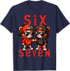 Funny Teddy Bear 67 Matching Teenager Boys Designs 67 Teddy Bear 6 7 Meme for Boys Kids Cute School Six Seven T-Shirt - Navy Blue