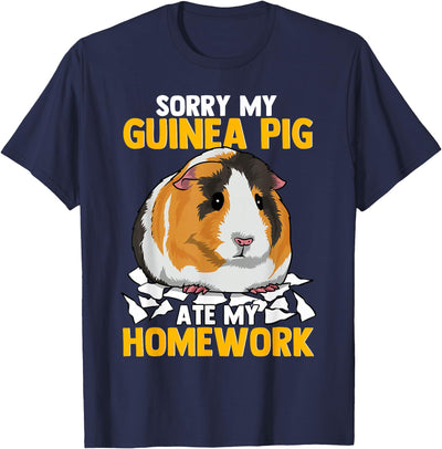 Sorry My Guinea Pig Ate My Homework Funny Pet Rodent Hamster T-Shirt