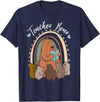 Thank You Teacher Appreciation Gifts Teacher Bear Reading Appreciation Teacher Graphic T-Shirt - Navy Blue