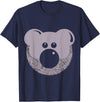 Cub & Bear Beard Hair Shirts Mens Cub & Bear Bears Hairy Beard Face Shirt So Trendy and Cute T-Shirt - Navy Blue